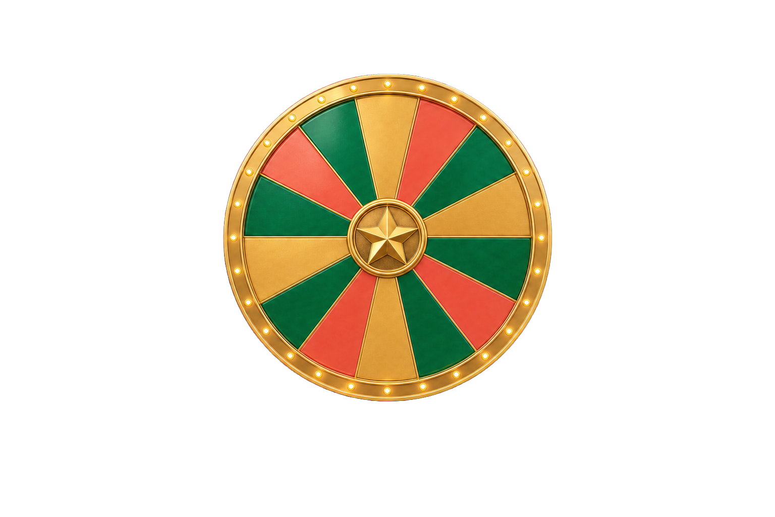 Colourful Spin & Win prize wheel with a gift